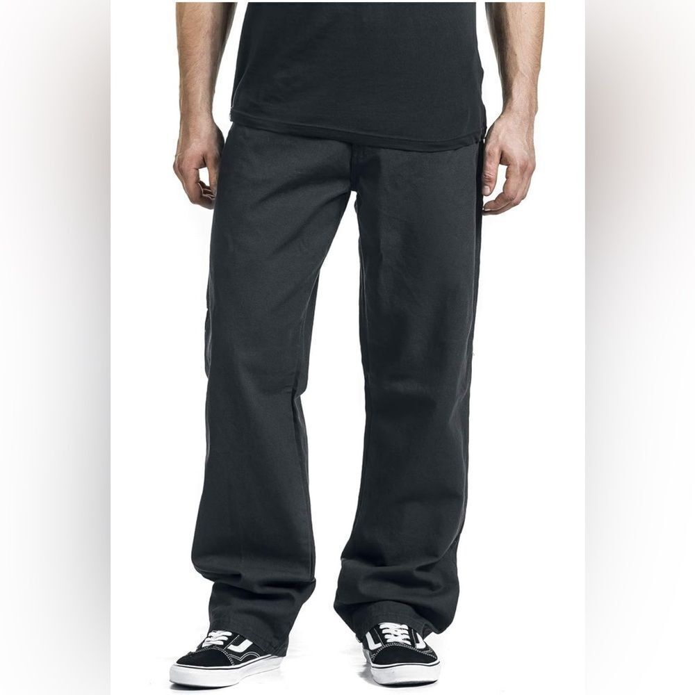 Dickies Men's Relaxed Fit Straight-Leg Carpenter Jean Black NEW with tag - Picture 3 of 7